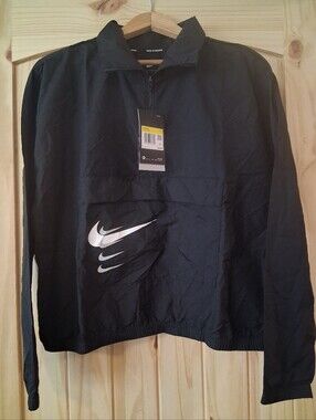 Nike Black Windbreaker Sz S NWT